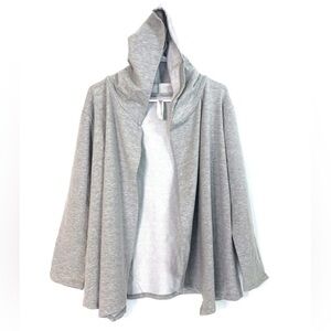 Vogo Women's Heather Gray Fleece Long Sleeve Cardigan Hoodie Sweatshirt